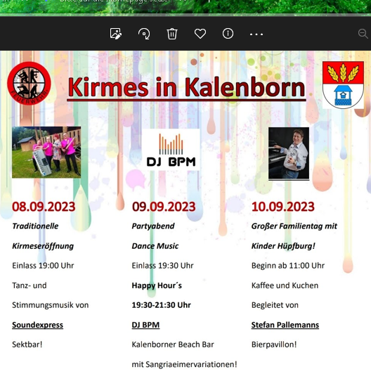 Kirmes in Kalenborn