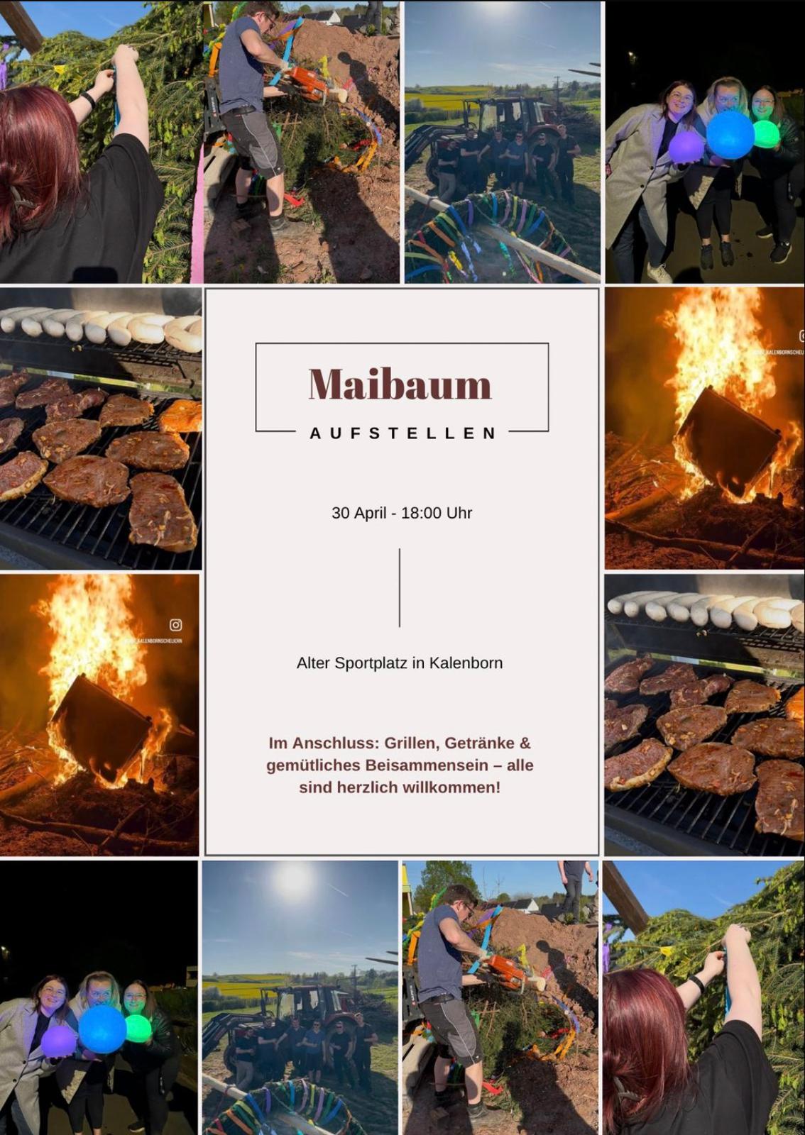 Einladung Maibaum 2026 von der Dorfjugend